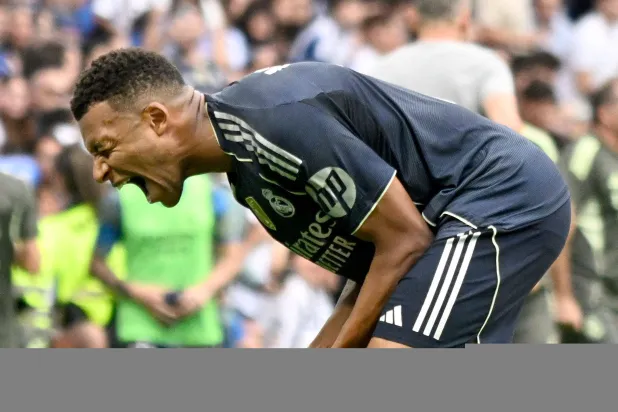 كيليان مبابي تألق في فوز ريال مدريد على سوسيداد (أ.ف.ب)