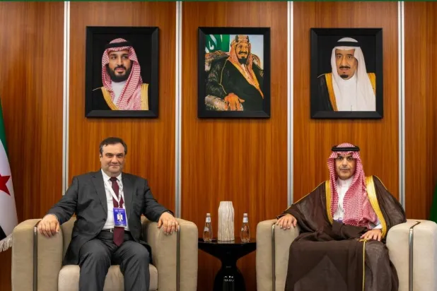 لقاء محافظ البنك المركزي السعودي مع حاكم مصرف سوريا المركزي (الشرق الأوسط)