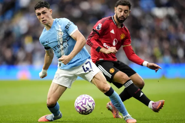 سيتي اكتسح اليونايتد بثلاثية (د.ب.أ)