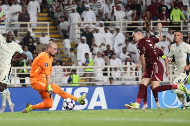 كانيدو لحظة تسجيل الهدف في شباك الاتحاد (إ.ب.أ) 