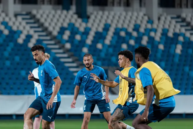 جانب من تدريبات الهلال (نادي الهلال)