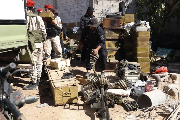 The Interior Ministry carried out the western Damascus countryside raid in coordination with the Defense Ministry. (Syrian Interior Ministry)