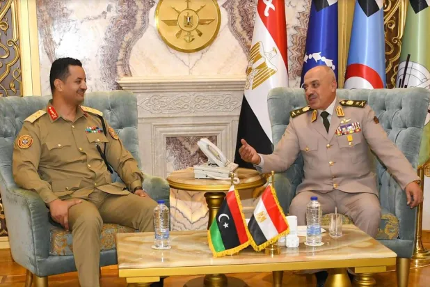  اجتماع رئيسي أركان الجيش المصري و«الوطني الليبي» (المتحدث العسكري المصري)