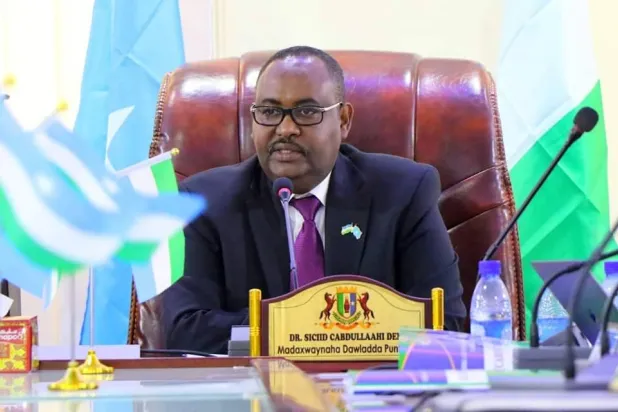 رئيس ولاية بونتلاند سعيد عبد الله دني (صفحته على إكس)