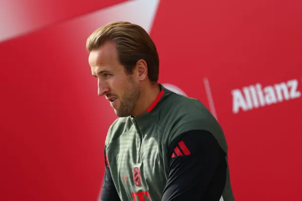 المهاجم هاري كين لاعب بايرن ميونيخ (إ.ب.أ)