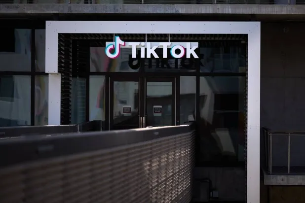 Signage is on display at TikTok headquarters in Los Angeles, California, USA, 15 September 2025. (EPA)