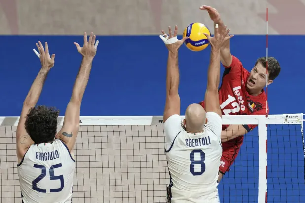 إيطاليا سقطت أمام بلجيكا في مونديال الطائرة (أ.ب)