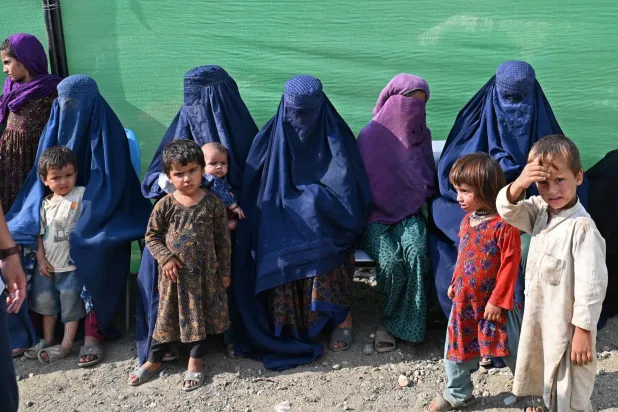 نساء وأطفال أفغان (أ.ف.ب)