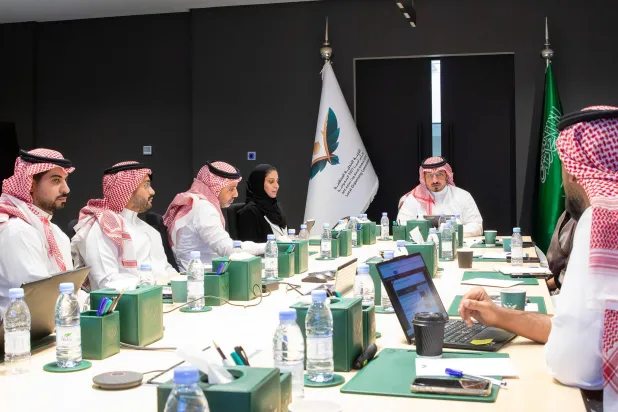 جانب من اجتماع مجلس إدارة اللجنة المحلية المنظمة لكأس آسيا في السعودية 2027 (الشرق الأوسط) 