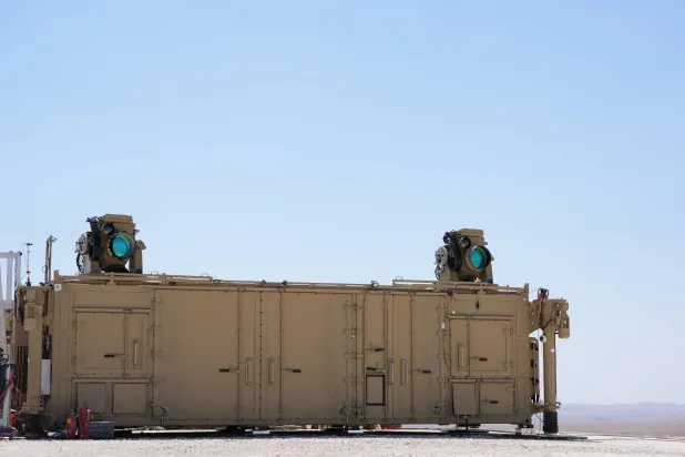 صورة من نظام اعتراض الصواريخ بالليزر «الشعاع الحديدي» الذي طورته إسرائيل - 17 سبتمبر 2025 (رويترز)