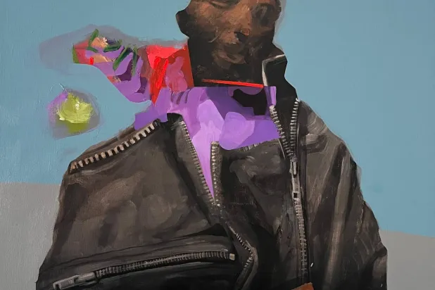 ألوان بنفسجية تُشبه آثار اللكمات على جدار الذاكرة (رياض نعمة)