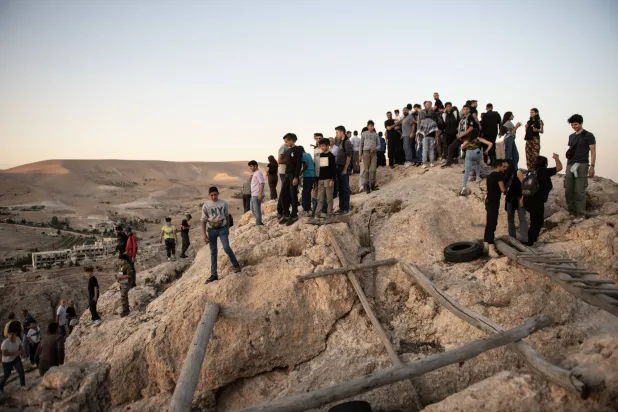 مراسم عيد الصليب في معلولا قرب دمشق 13 سبتمبر بحضور بطريرك الروم في أنطاكية وسائر المشرق، يوسف العبسي (إ.ب.أ)