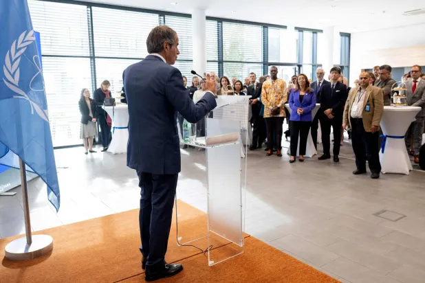 المدير العام لـ«الوكالة الدولية للطاقة الذرية» رافائيل غروسي (أ.ف.ب)