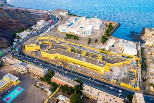 منظر عام لمستشفى الأمير محمد بن سلمان في العاصمة اليمنية المؤقتة عدن (الشرق الأوسط)