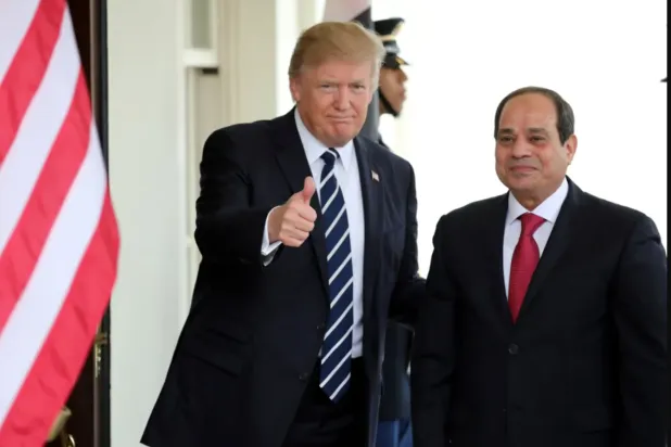 ترمب خلال استقباله السيسي في واشنطن عام 2019 (الرئاسة المصرية)