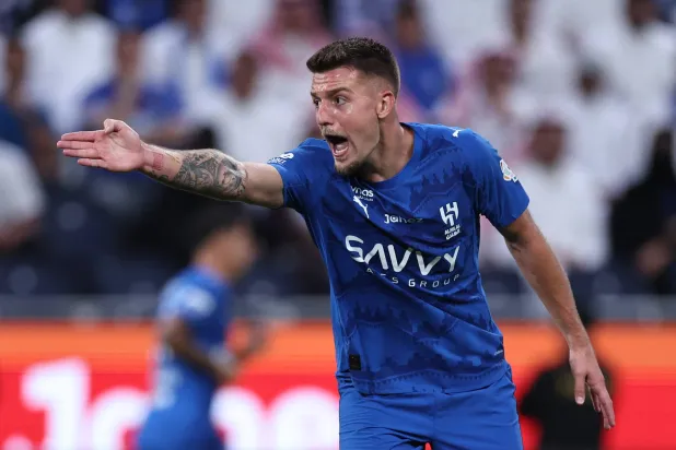 الصربي سيرغي ميلينكوفيتش-سافيتش لاعب الهلال (رويترز)