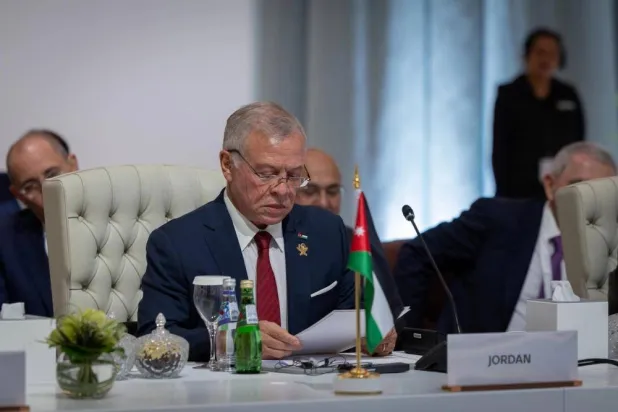 العاهل الأردني متحدثاً في اجتماعات سابقة للأمم المتحدة (الديوان الملكي)