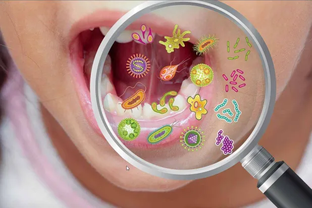 اكتشاف جزيئات حمض نووي ضخمة تعيش في فم الإنسان