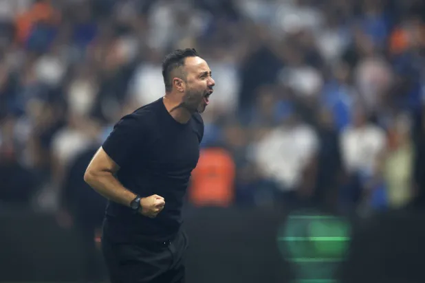 الإيطالي روبرتو دي زيربي مدرب مرسيليا (إ.ب.أ)