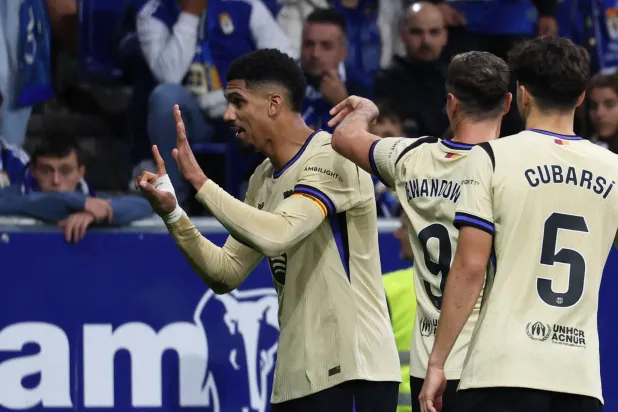 أراوخو محتفلا بهدفه في المباراة (رويترز)