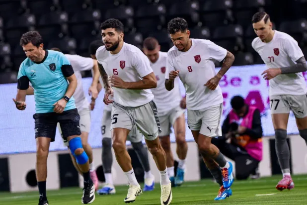 جانب من تحضيرات الدحيل القطري لمواجهة الأهلي (نادي الدحيل)