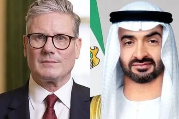 محمد بن زايد وستارمر يبحثان هاتفياً تعزيز الشراكة والتطورات الإقليمية