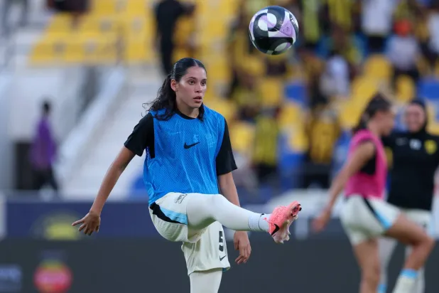 لانا عبدالرزاق لاعبة سيدات الاتحاد خلال التدريبات الأخيرة (نادي الاتحاد)