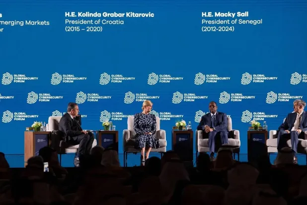 جانب من جلسات المنتدى الدولي للأمن السيبراني 2025 في الرياض الخميس (واس)