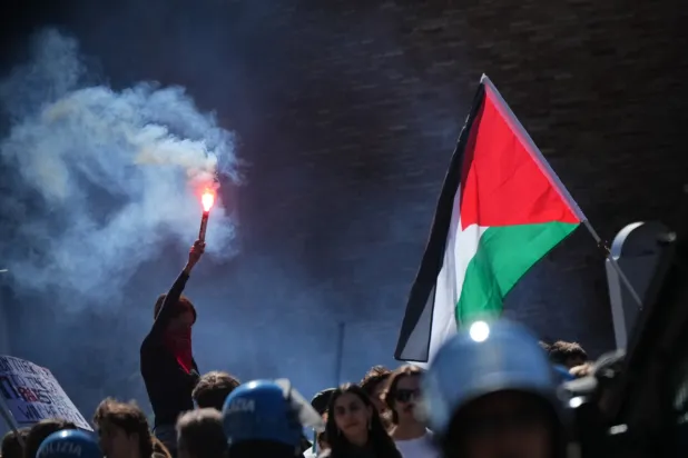 Protesti v Evropi proti Izraelu in vojni v Ukrajini