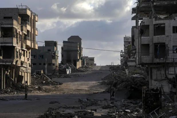 جانب من الدمار جراء القصف الإسرائيلي على قطاع غزة (إ.ب.أ)