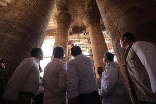 جولة لوزير السياحة والآثار خلال زيارته محافظة الأقصر (وزارة السياحة والآثار)