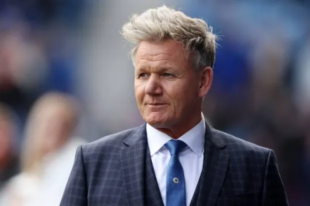 Soccer Football - Scottish Premiership - Rangers v Celtic - Ibrox Stadium, Glasgow, Scotland, Britain - April 7, 2024 Chef Gordon Ramsay is seen before the match. (Reuters) 