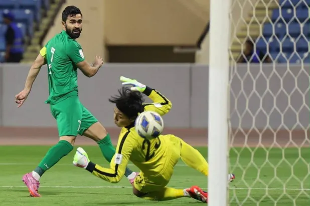 خربين وضع بصمته في المباراة (الشرق الأوسط)