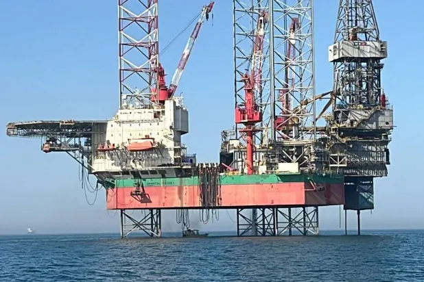 حقل «جزة» البحري في الكويت (كونا)