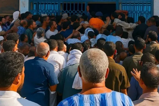 طوابير غاضبة أمام البنوك في ليبيا مع تصاعد الأزمة النقدية