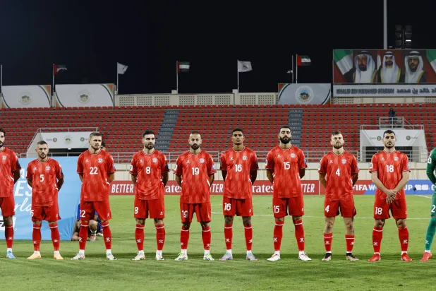 المنتخب الفلسطيني لكرة القدم (رويترز)