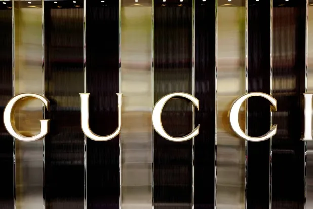 The entrance of Gucci's flagship store is in downtown Frankfurt, Germany, April 7, 2017. (Reuters)