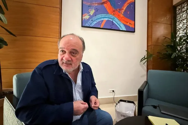  A Palestinian politician Nasser al-Qudwa speaks during an interview with Reuters in Ramallah in the Israeli-occupied West Bank October 13, 2025. (Reuters)