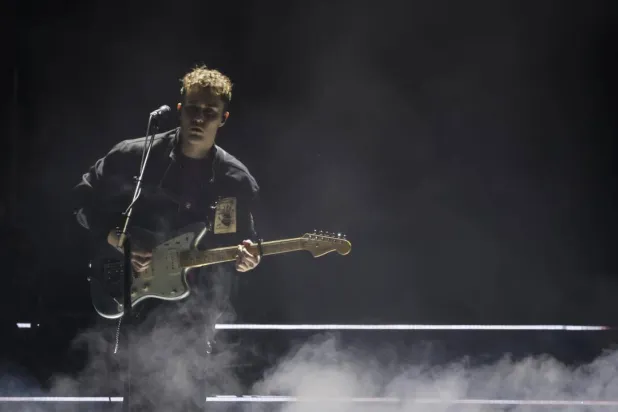 Local boy Sam Fender won the Mercury Prize held in his home city of Newcastle. Tolga Akmen / AFP
