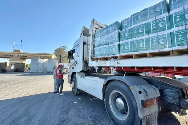 The aid delivery is part of the Saudi fundraising campaign to provide relief to the Palestinian people - SPA