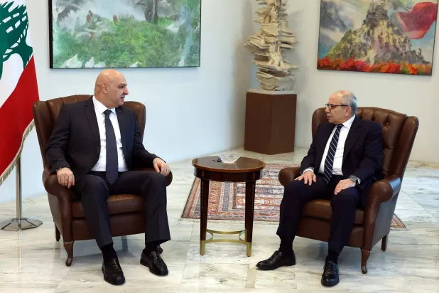 الرئيس اللبناني جوزيف عون يلتقي رئيس الحكومة نواف سلام (الرئاسة اللبنانية)
