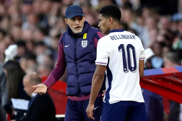 يسعىى توخيل لإعطاء الأولوية للعب الجماعي بشكل قد لا يناسب طريقة بيلينغهام في اللعب (غيتي)