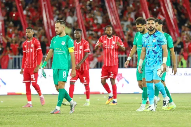 المصري والاتحاد الليبي (حساب فريق المصري في فيسبوك)