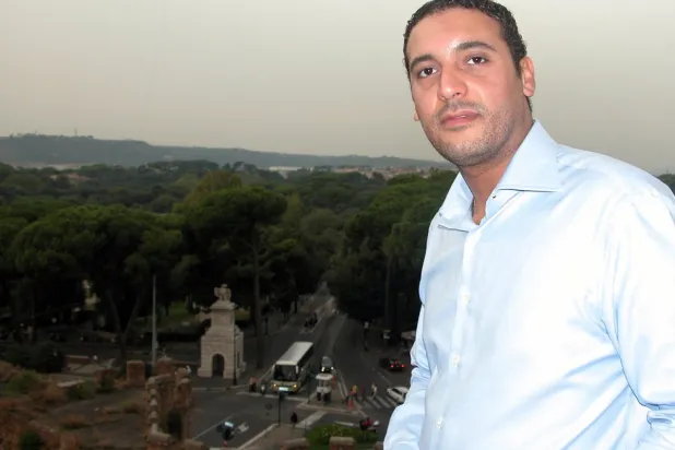 هانيبال القذافي في روما عام 2011 (أرشيفية - أ.ف.ب)