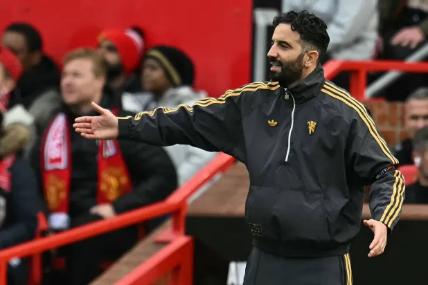 روبن أموريم مدرب مانشستر يونايتد (أ.ف.ب)