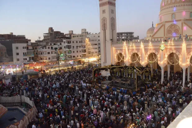 مولد السيد البدوي حضرته حشود من الزوار (محافظة الغربية)