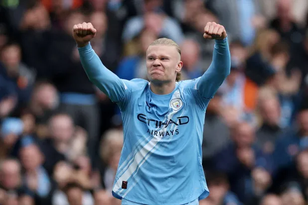 النرويجي إرلينغ هالاند يواصل التهديف (رويترز)