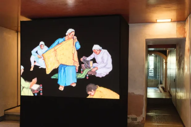 يتضمن المعرض أربعة أعمال لفنانين عالميين ستُعرض أعمالهم في احتفال «نور الرياض 2025» (نور الرياض)