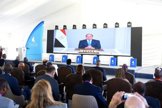 الرئيس عبد الفتاح السيسي ألقى كلمة مُسجلة في افتتاح «منتدى أسوان» (الخارجية المصرية)