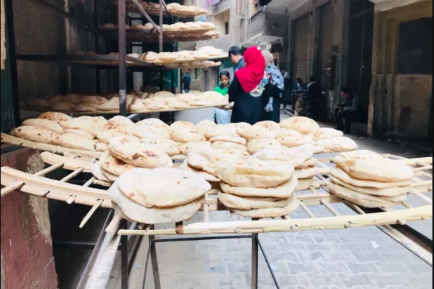 أحد المخابز البلدية بمصر (تصوير عبد الفتاح فرج)